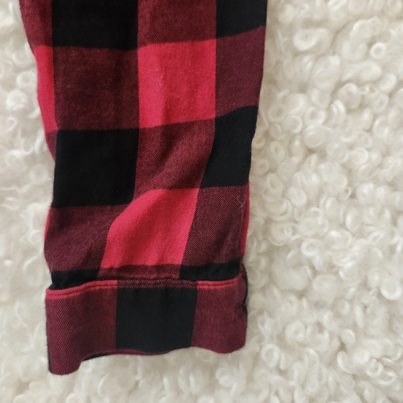The Children's Place Winter Red & Black Kid Plaid Ruffle Dress Sz 10-12 Holidays - Picture 7 of 8